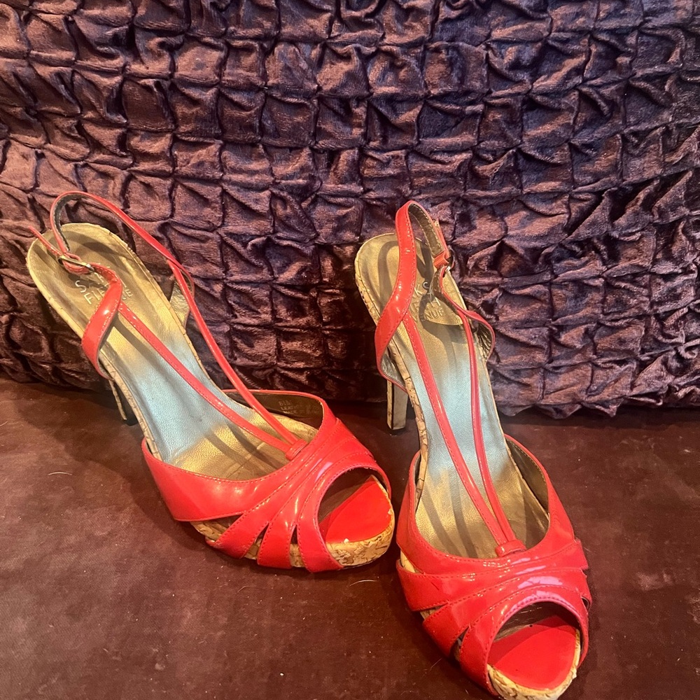 Red Strappy Heels